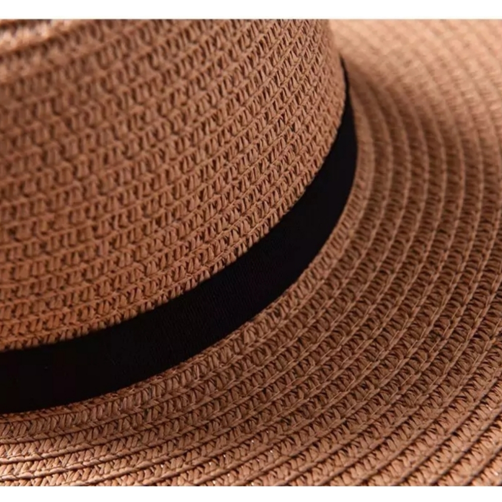 🧡IN STOCK🧡NAVY BLUE Embroidered SunHat - Picture 3 of 5